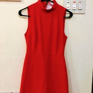 Alice + Olivia Tania Skort Romper in cherry